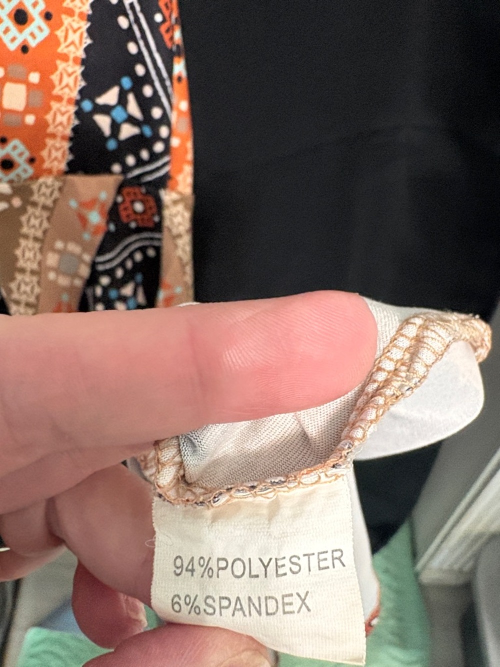 🖤Printed Rust & Black Midi Wrap Dress🖤 - Picture 3 of 4